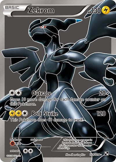 Zekrom (Gray Background)